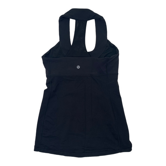 Lululemon Racerback Black Racerback‎ Top Sz 6 - Picture 2 of 4